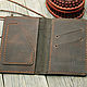 Cover for auto documents brown leather. Passport cover. SUNGAZER leather products. My Livemaster. Фото №5