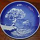Christmas plate 'the Last dream of the old oak', Denmark, Vintage interior, Moscow,  Фото №1