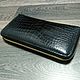 Clutch made of genuine crocodile leather, in black color!. Clutches. SHOES&BAGS. Online shopping on My Livemaster.  Фото №2