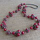 Beads and beads 'Cranberry ripe». Necklace. azurhimmel (azurhimmel). Online shopping on My Livemaster.  Фото №2