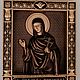 Резная Икона Юлия (Иулия) Анкирская. Иконы. МАСТЕРСКАЯ РЕЗНОЙ ИКОНЫ АРТЕМА БУРОВА. Ярмарка Мастеров.  Фото №6
