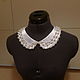 Collar detachable white Pearl one size. Collars. ERIO SHOP. My Livemaster. Фото №4