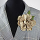 'Desert rose'. brooch flower leather. Brooches. INNA DAWID. Online shopping on My Livemaster.  Фото №2