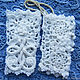 Irish lace. MK on knitting mittens 'Snowflakes'. Lace. 'Irish lace'  Elena. My Livemaster. Фото №6