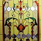 Stained glass panels in the niche. Stained glass. Glass Flowers. My Livemaster. Фото №6
