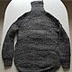 Knitted grey sweater made of sheep wool, Sweaters, Moscow,  Фото №1