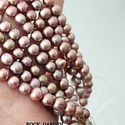 Материалы для творчества handmade. Livemaster - original item Natural pearls, purple 6mm (119). Handmade.
