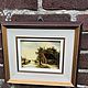 The picture 'Approach of autumn', oil on wood, Holland. Vintage paintings. Dutch West - Indian Company. My Livemaster. Фото №4
