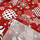 Новогодняя скатерть.Скатерть прямоугольная  80% хлопок + полиэстр 20%. Скатерти. КРАСОЧНЫЙ СОВЁНОК (colorfulhowlet). Ярмарка Мастеров.  Фото №5