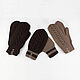 Order 5 PCs. Mittens for lovers Lovebirds knitted Coffee with cocoa. Space Cat Knitting. Livemaster. . Mittens Фото №3