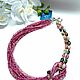 Pink tourmaline necklace. Necklace. Magical Beauty Gems. My Livemaster. Фото №6