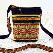 Сумки и аксессуары handmade. Livemaster - original item Slavic handbag for a phone over the shoulder Boyarynya. Handmade.