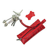 Сумки и аксессуары handmade. Livemaster - original item Housekeeper: Key Case leather red Kl1-991. Handmade.