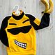Black and yellow children's sweatshirt with stand, sweatshirt for boy Bonito. Sweatshirts and hoodies. Lara (EnigmaStyle). My Livemaster. Фото №5