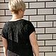 Вязаное платье женское черное с люрексом Шанель. Платья. Вязаная одежда на заказ от Ольги. Ярмарка Мастеров.  Фото №4
