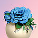 Заколка для волос "Голубая роза", Заколки, Павлоград,  Фото №1