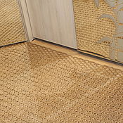 Для дома и интерьера handmade. Livemaster - original item Rectangular jute carpet.`` Light``. Handmade.