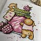 Picture embroidered with a cross Crimson bears. Pictures. sweet-home11. My Livemaster. Фото №4