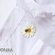 Chamomile brooch made of polymer clay Large brooch with a white flower. Brooches. Bionika - Polymer Clay Jewelry (Bionika). My Livemaster. Фото №5