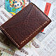 Small Brown Leather Wallet. Wallets. Finist (tisneniekozhi). Online shopping on My Livemaster.  Фото №2