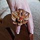 Order Ring with amber Orchid. WOODMELODY. Livemaster. . Rings Фото №3