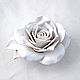 White rose ceramic decorative. Aromatic diffusers. Elena Zaychenko - Lenzay Ceramics. My Livemaster. Фото №6