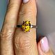 17. Натуральный желтый  циркон 2.95 ct. Кольца. Елена. Ярмарка Мастеров.  Фото №5