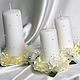 Wedding candles with white roses, Wedding Candles, Moscow,  Фото №1
