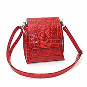 Сумки и аксессуары handmade. Livemaster - original item Crossbody bag: Handbag women`s leather lilac Alice Mod C86-991. Handmade.
