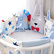 Bumpers animals for cots. Sides for crib. Miss Judy cotton (JuliaLepa). My Livemaster. Фото №4