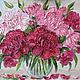 Картина маслом  цветы   на  холсте  "Пионы", Картины, Зеленоград,  Фото №1