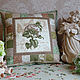 Patchwork pillow case of Old herbarium.Peony. Pillow. Eternal Springtime. My Livemaster. Фото №4