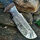 Order Knife with a 'Harpoon' serrator Zlatoust. wow-zlat-gifts (wow-zlat-gifts). Livemaster. . Gifts for hunters and fishers Фото №3
