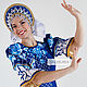 costumes: Dance costume ' Gzhel-Kobalt'. Carnival costumes. SLAVYANKA. My Livemaster. Фото №5