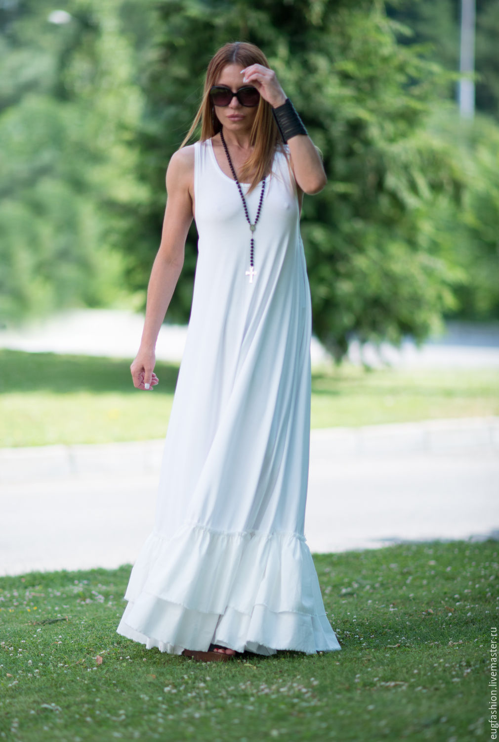 Dress with ruffles, Long prom dress, DR0184TRCO shop online on