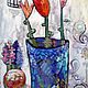 Тюльпаны в перламутровой вазе, Картины, Красноярск,  Фото №1
