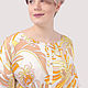 Dress pink powdery yellow white with flowers pleats. Dresses. Yana Levashova Fashion. My Livemaster. Фото №6