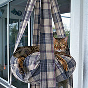 Зоотовары handmade. Livemaster - original item Suspended bed 2 levels for active cats, kittens order.. Handmade.