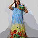  sundress ' Wild flowers'. Dresses. silk wool. Online shopping on My Livemaster.  Фото №2