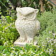 Owl figurine in the style of Provence, decoration for flower beds garden owl, Figurines, Azov,  Фото №1