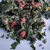 Сувениры и подарки handmade. Livemaster - original item Tea Native expanses with currant leaf and rosehip. Handmade.