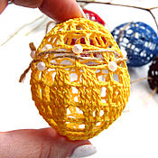 Сувениры и подарки handmade. Livemaster - original item Knitted Easter egg openwork 6 cm different colors. Handmade.