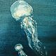Order Oil painting 50h60 jellyfish. Viktorianka. Livemaster. . Pictures Фото №3