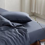 Для дома и интерьера handmade. Livemaster - original item Tencel bed linen, blue ash,individual tailoring.. Handmade.