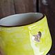 A cup with a heart 280ml. Mugs and cups. Ceramist_mamontov. Online shopping on My Livemaster.  Фото №2