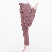 Одежда handmade. Livemaster - original item Chinos trousers made of 100% linen. Handmade.