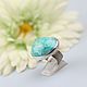 Order Ring with amazonite. Silver. Author Jewelry from natural stones. Livemaster. . Rings Фото №3