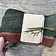 Блокнот Дух Леса А6 ручной работы из натуральной кожи зеленый. Блокноты. Iron Arm Leatherworks (Екатерина). Интернет-магазин Ярмарка Мастеров.  Фото №2