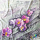 Handkerchief Orchids batik, silk, crepe de Chine. Shawls1. studiya. Online shopping on My Livemaster.  Фото №2
