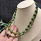 Elegant Women's Beads - Natural Jade, Chrome Diopside and Zircon. Beads2. naturalkavni. My Livemaster. Фото №6